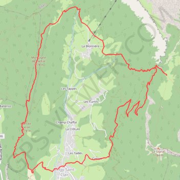 Itinéraire Montagne du Lachat - Col du Perthuis, distance, dénivelé, altitude, carte, profil, trace GPS