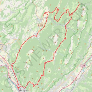 Itinéraire Randonnée en Chartreuse, distance, dénivelé, altitude, carte, profil, trace GPS
