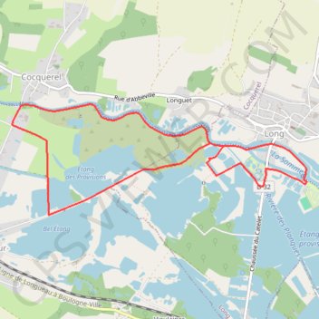 Itinéraire Les bords de la Somme, distance, dénivelé, altitude, carte, profil, trace GPS