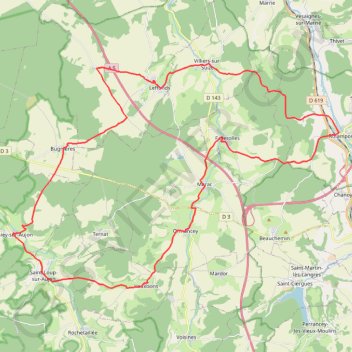 Itinéraire De la Suize à l'Aujon - Rolampont, distance, dénivelé, altitude, carte, profil, trace GPS