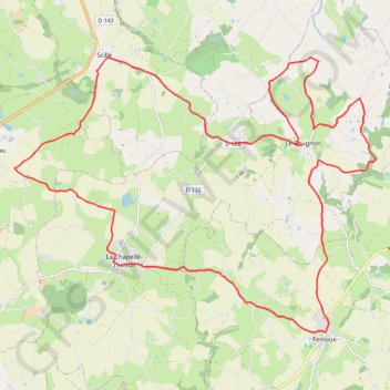 Itinéraire Le grand Pignon - Le Beugnon, distance, dénivelé, altitude, carte, profil, trace GPS