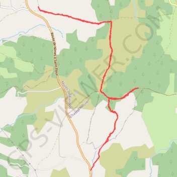 Itinéraire Margeride - can de la Roche, distance, dénivelé, altitude, carte, profil, trace GPS