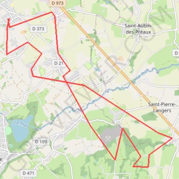 Itinéraire Boucle 20km Bois Moncel, distance, dénivelé, altitude, carte, profil, trace GPS