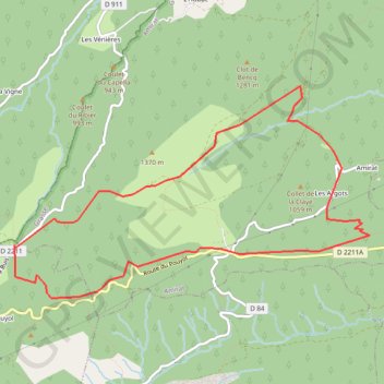 Itinéraire Notre-Dame d'Amirat, distance, dénivelé, altitude, carte, profil, trace GPS