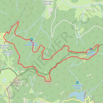 Itinéraire Haute Saône, distance, dénivelé, altitude, carte, profil, trace GPS