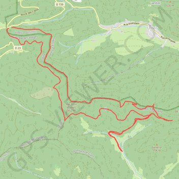 Itinéraire Randonnée Urbeis, distance, dénivelé, altitude, carte, profil, trace GPS