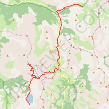Itinéraire GR56 - Tour de l'Ubaye, jour 2, distance, dénivelé, altitude, carte, profil, trace GPS