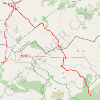 Itinéraire CID-5, distance, dénivelé, altitude, carte, profil, trace GPS