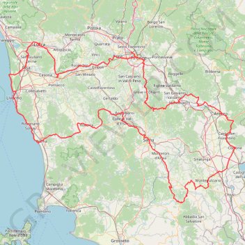 Itinéraire Toscana (Circular), distance, dénivelé, altitude, carte, profil, trace GPS