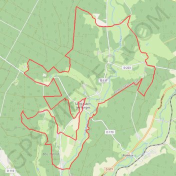Itinéraire Rando en forêt des Bertranges - Saint-Aubin-les-Forges, distance, dénivelé, altitude, carte, profil, trace GPS