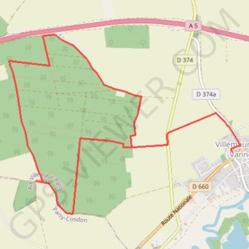 Itinéraire Le circuit de Saint-Flavy, distance, dénivelé, altitude, carte, profil, trace GPS