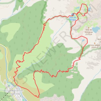 Itinéraire Chemin de l'Energie, distance, dénivelé, altitude, carte, profil, trace GPS