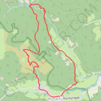 Itinéraire De Mittlach au lac de Fischboedle par la vallée de la Wormsa, distance, dénivelé, altitude, carte, profil, trace GPS