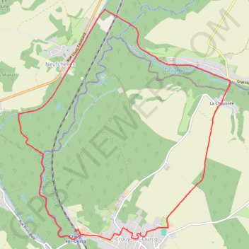 Itinéraire Boucle à partir de Crouy sur Ourcq, distance, dénivelé, altitude, carte, profil, trace GPS