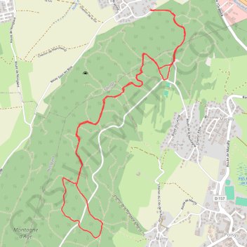 Itinéraire Montagne d'Age, distance, dénivelé, altitude, carte, profil, trace GPS