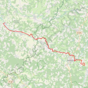 Itinéraire Chazelles - Brégout, distance, dénivelé, altitude, carte, profil, trace GPS