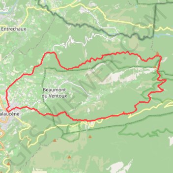 Itinéraire Malaucene - col du comte - combe de Comenrige, distance, dénivelé, altitude, carte, profil, trace GPS