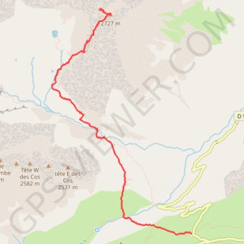 Itinéraire Cime du Sambuis depuis le Col du Glandon, distance, dénivelé, altitude, carte, profil, trace GPS