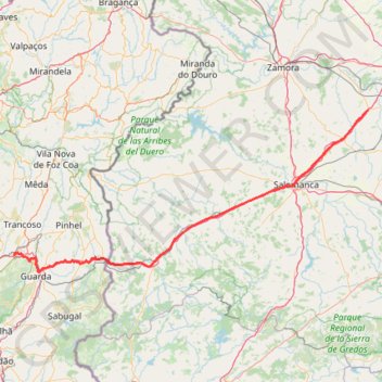 Itinéraire Etape 7 Alaejos - Garda, distance, dénivelé, altitude, carte, profil, trace GPS