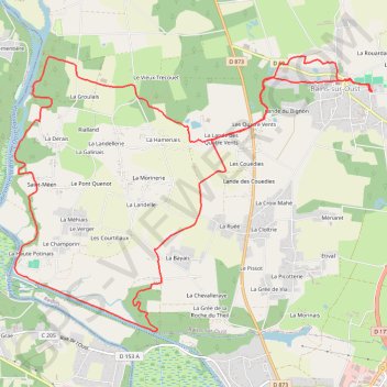 Itinéraire La Nominoé, distance, dénivelé, altitude, carte, profil, trace GPS