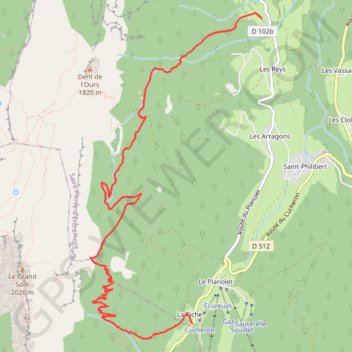 Itinéraire Col des Aures, distance, dénivelé, altitude, carte, profil, trace GPS