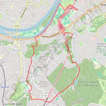 Itinéraire Circuit de la Datcha, distance, dénivelé, altitude, carte, profil, trace GPS