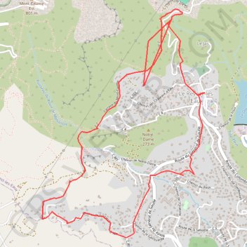 Itinéraire Les collines du revest fontanieu, distance, dénivelé, altitude, carte, profil, trace GPS