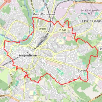 Itinéraire Périph'vert-modifié-2022, distance, dénivelé, altitude, carte, profil, trace GPS