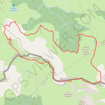 Itinéraire Tour du Chardékagagna, distance, dénivelé, altitude, carte, profil, trace GPS