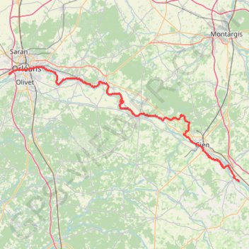 Itinéraire GR3 De Ousson-sur-Loire à La Chapelle Saint Mesmin (Loiret), distance, dénivelé, altitude, carte, profil, trace GPS