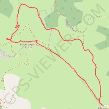 Itinéraire Le dolmen de Buluntza, distance, dénivelé, altitude, carte, profil, trace GPS