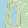 Itinéraire Le tour du lac de Carcans-Hourtin sur la Côte Atlantique en Gironde, distance, dénivelé, altitude, carte, profil, trace GPS