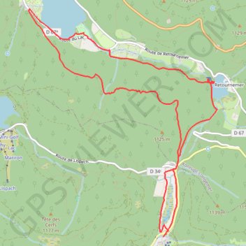 Itinéraire 2507, distance, dénivelé, altitude, carte, profil, trace GPS