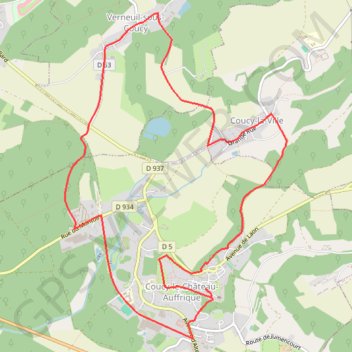 Itinéraire Circuit d'Enguerrand, distance, dénivelé, altitude, carte, profil, trace GPS