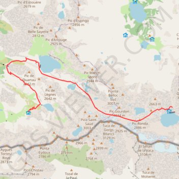 Itinéraire VAR ne pas descendre à LA SOULA, distance, dénivelé, altitude, carte, profil, trace GPS