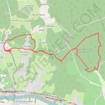 Itinéraire Circuit saint sauveur, distance, dénivelé, altitude, carte, profil, trace GPS