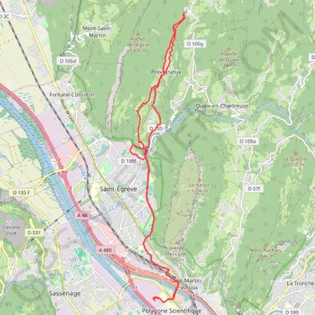 Itinéraire Le Gua, distance, dénivelé, altitude, carte, profil, trace GPS