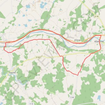 Itinéraire Au fil de la Creuse, distance, dénivelé, altitude, carte, profil, trace GPS