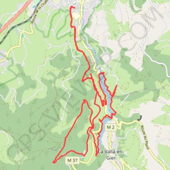 Itinéraire Les barrages de saint-chamond, distance, dénivelé, altitude, carte, profil, trace GPS