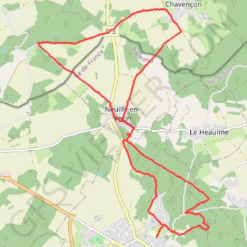 Itinéraire De la mine d'or à la mendicité, distance, dénivelé, altitude, carte, profil, trace GPS