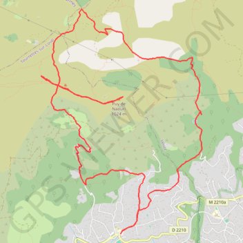 Itinéraire Le Puy de Naouri, distance, dénivelé, altitude, carte, profil, trace GPS