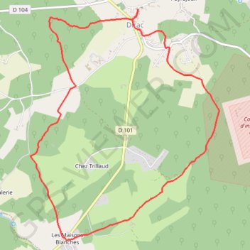 Itinéraire DIRAC Asphodèles, distance, dénivelé, altitude, carte, profil, trace GPS