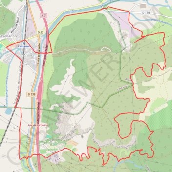 Itinéraire Lamanon-Talagard-Vernegues, distance, dénivelé, altitude, carte, profil, trace GPS