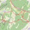 Itinéraire Le massif du dinkelberg, distance, dénivelé, altitude, carte, profil, trace GPS