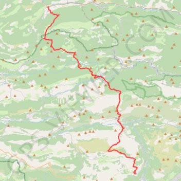 Itinéraire Gourdon -> Entrevaux, distance, dénivelé, altitude, carte, profil, trace GPS