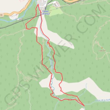 Itinéraire gorgedelacaranca, distance, dénivelé, altitude, carte, profil, trace GPS