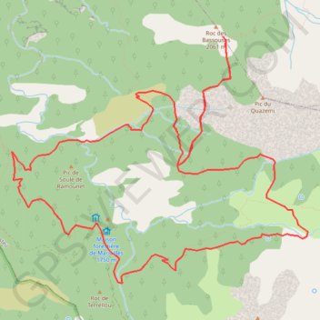 Itinéraire Col ségalés, distance, dénivelé, altitude, carte, profil, trace GPS