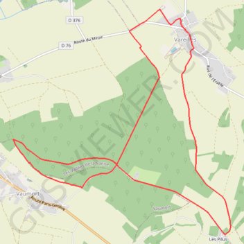 Itinéraire Champ fêtu, distance, dénivelé, altitude, carte, profil, trace GPS