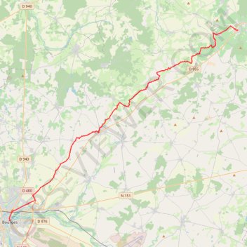 Itinéraire Bourges-Sancerre®-15648985, distance, dénivelé, altitude, carte, profil, trace GPS