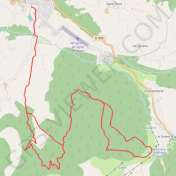 Itinéraire Seyne - Grand-Puy, distance, dénivelé, altitude, carte, profil, trace GPS